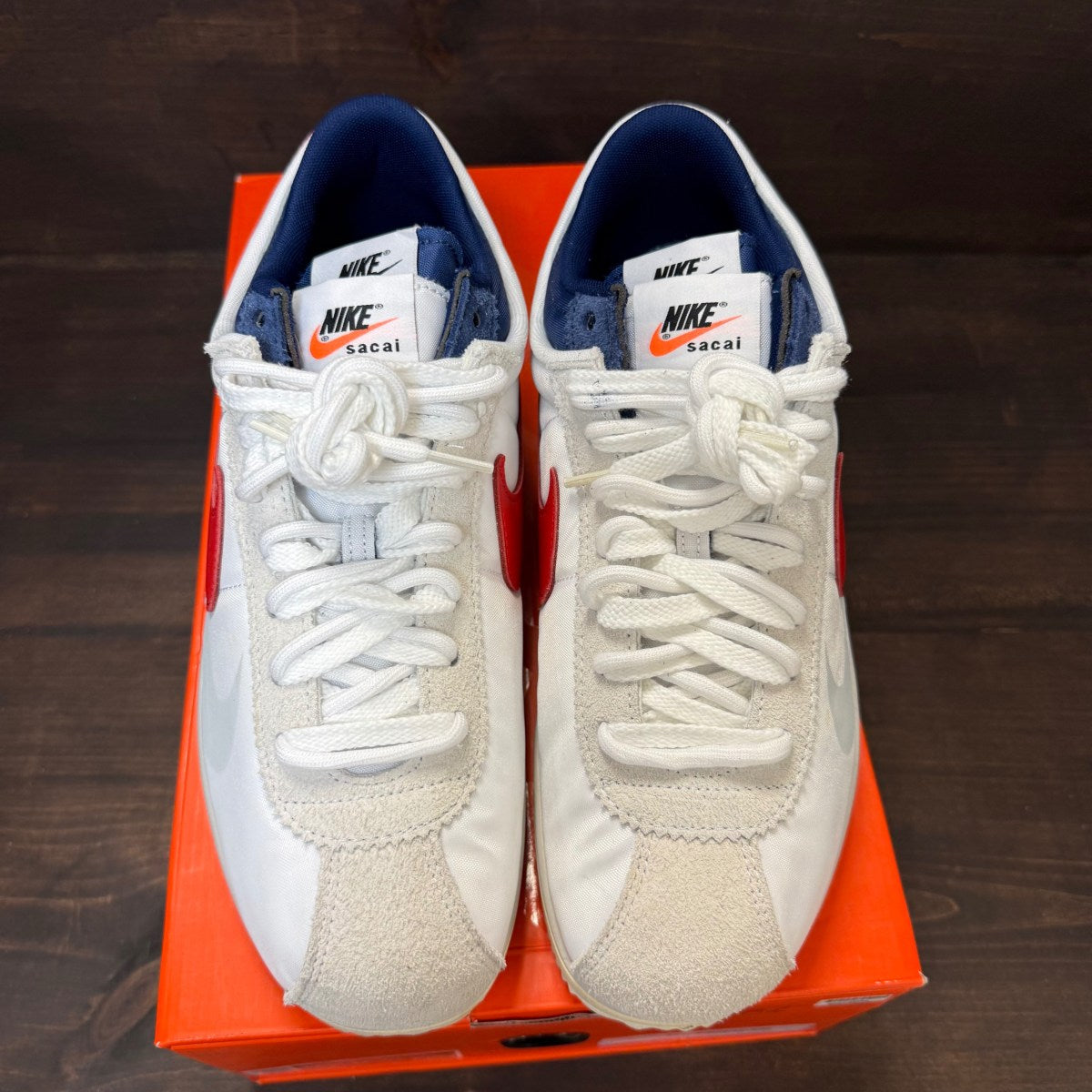 Nike Zoom Cortez SP sacai White University Red Blue - Image 2