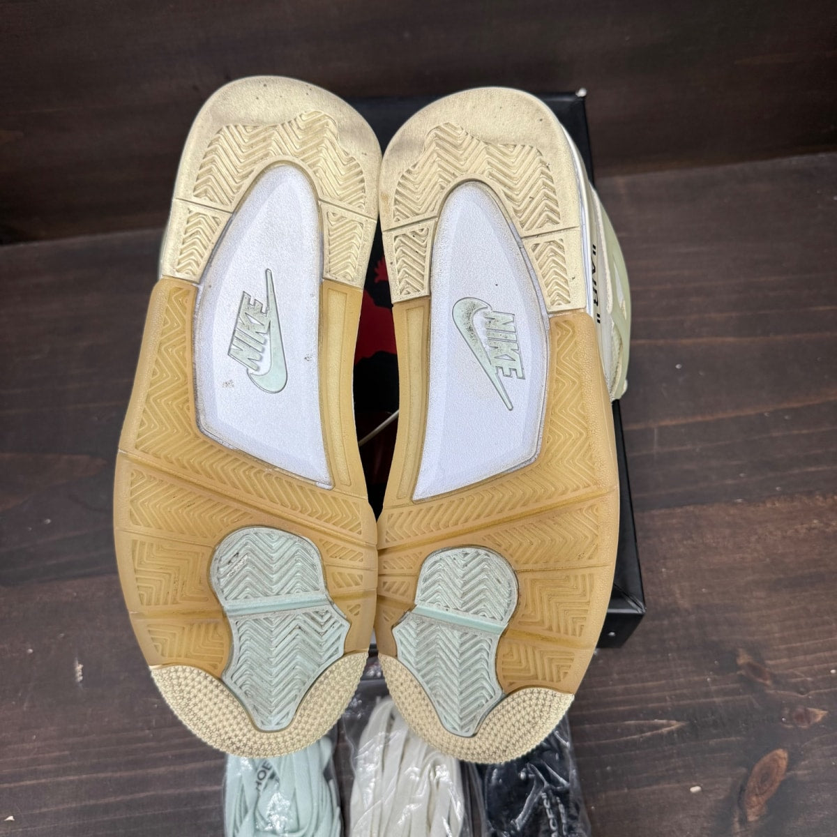 Jordan 4 Retro Off-White Sail (Women's) - Image 6
