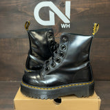 Dr. Martens Molly Wmns Leather Platform Boot 'Black' Size 8 (Pre-Owned) - Image 1