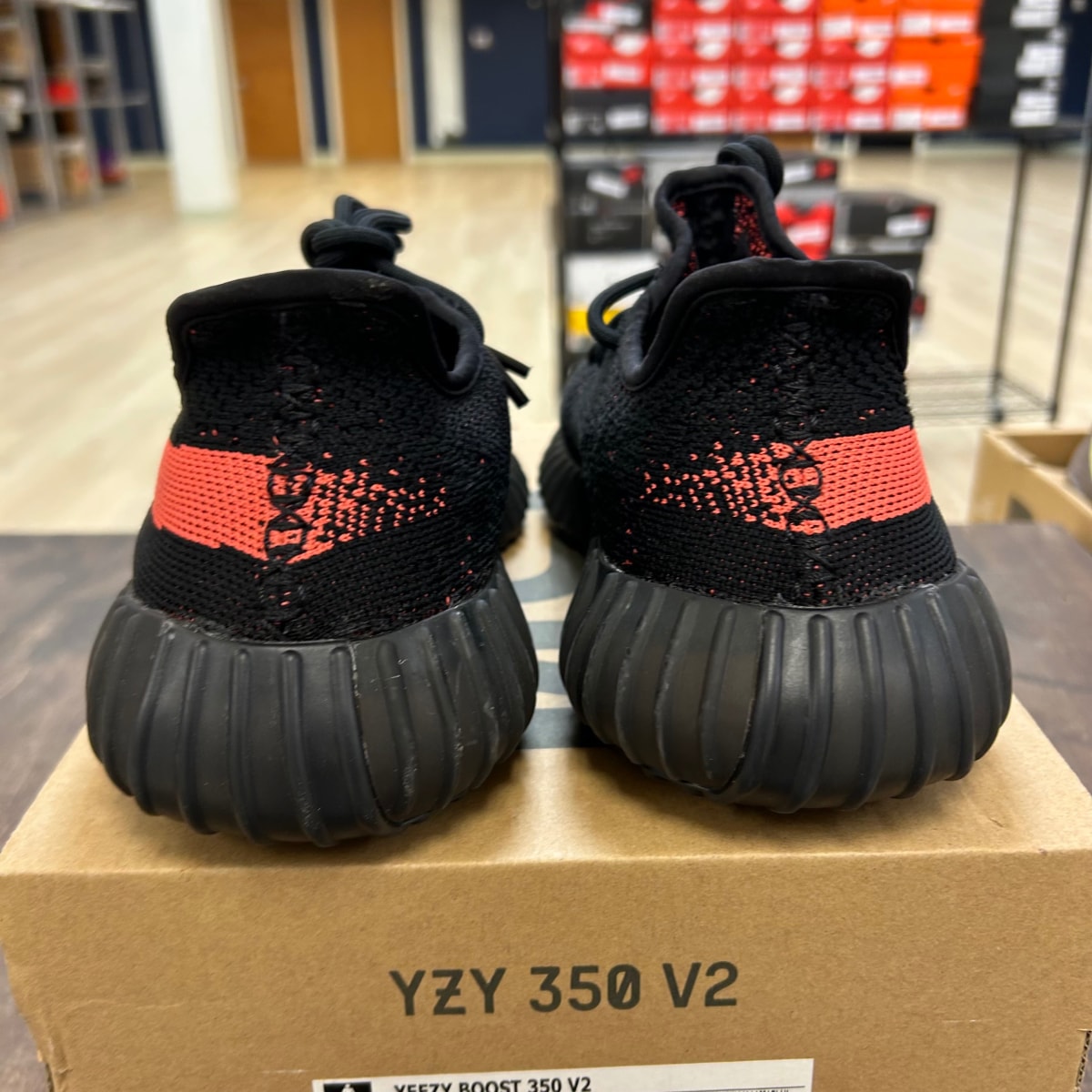 adidas Yeezy Boost 350 V2 Core Black Red - Image 4