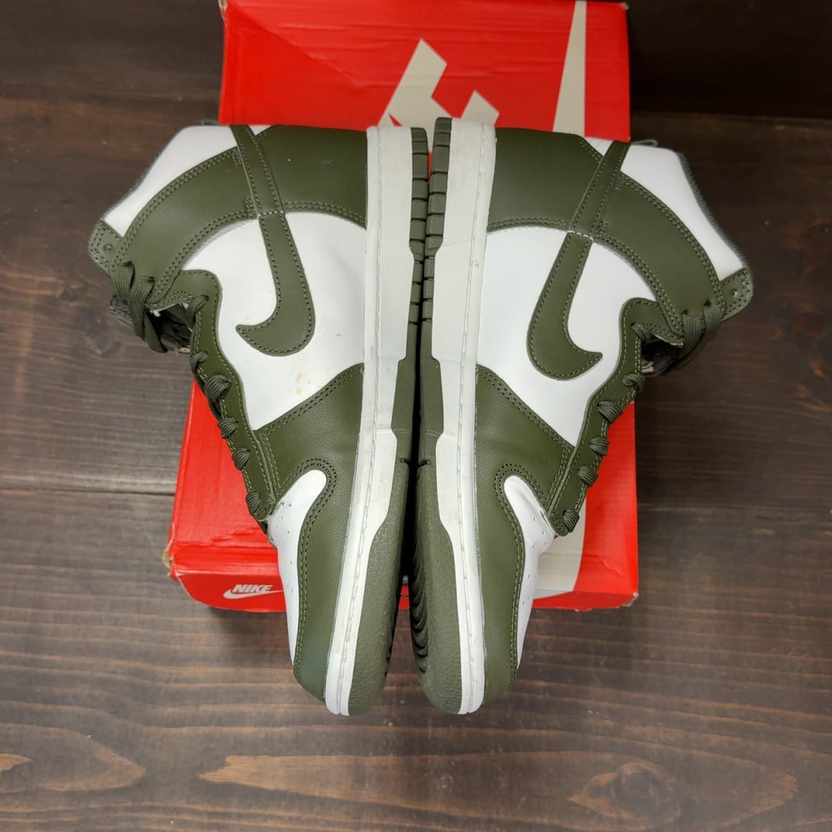 Nike Dunk High Retro Cargo Khaki (2021) Size 9 (Pre-Owned) - aux