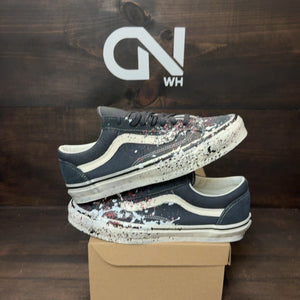 Vans Premium Old Skool 36 Paint Splatter Charcoal Grey Size 11.5 (Pre-Owned) - Image 1