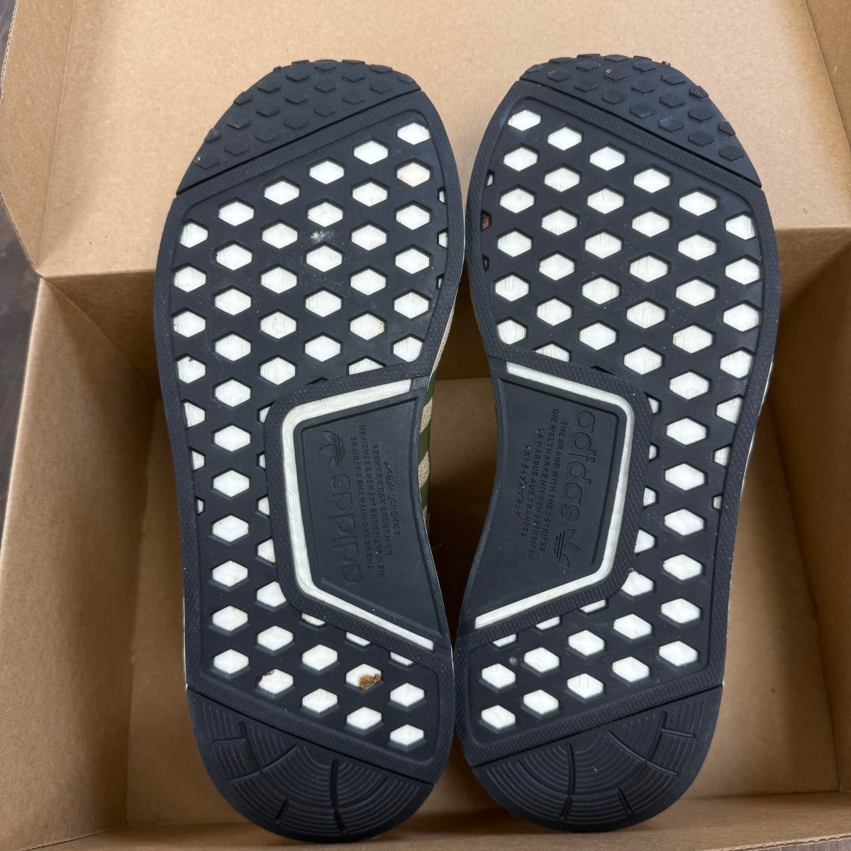 adidas NMD R1 V2 Beige Tone Focus Olive Size 8.5 (Pre-Owned) - Image 4