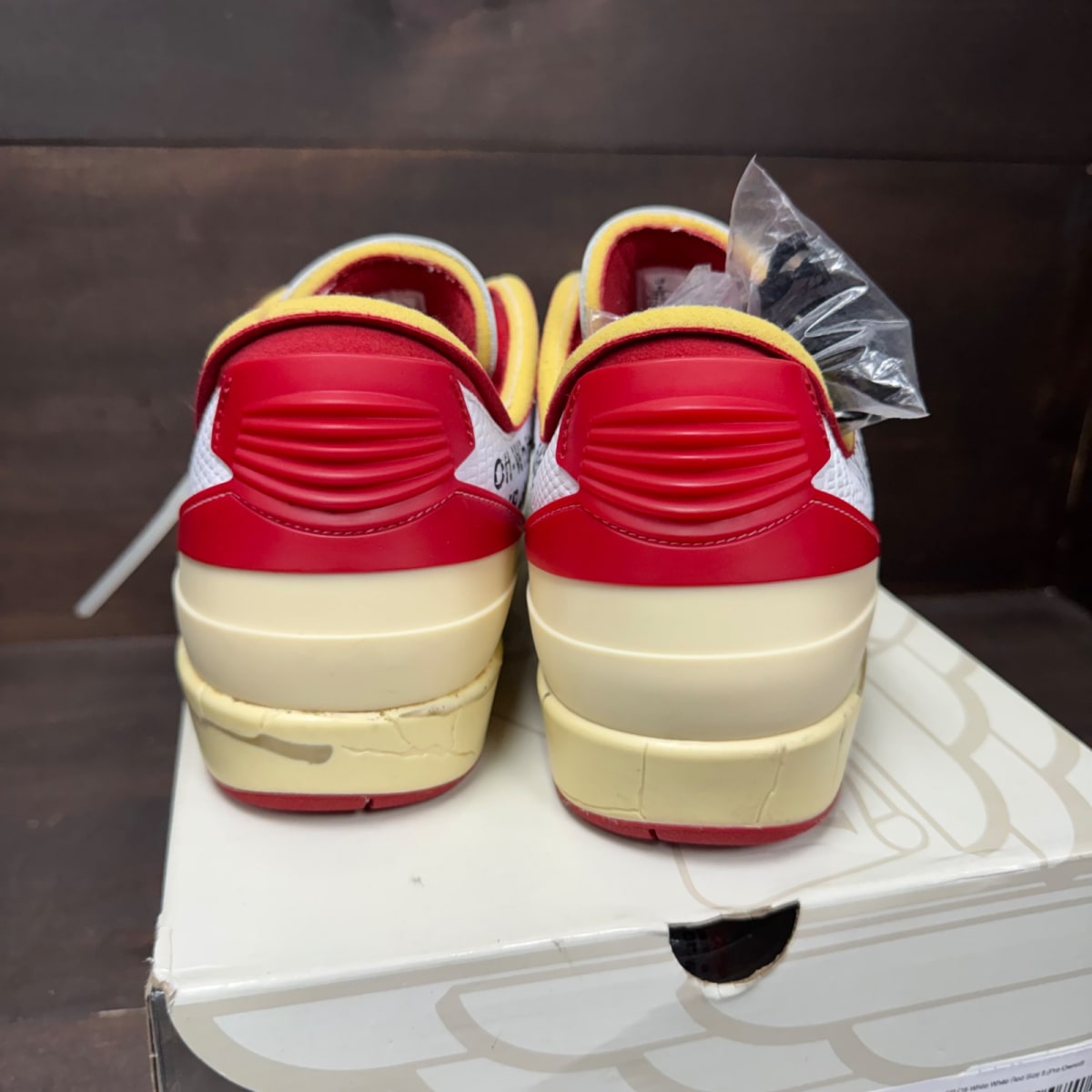 Jordan 2 Retro Low SP Off-White White Red - Image 5