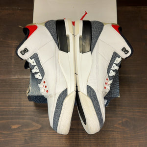 Jordan 3 Retro SE Fire Red Denim (2020) Size 10.5 (Pre-Owned) - aux