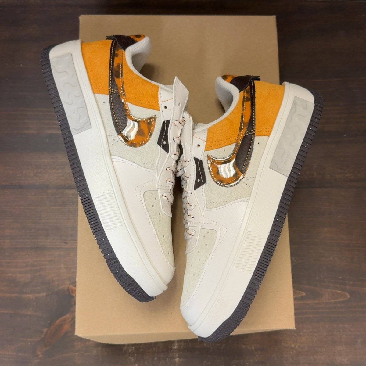 Nike Air Force 1 Low Fontanka WM Tortoise Shell (Women's) Size 7W (Pre-Owned) - Image 2