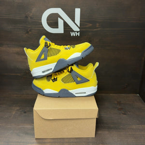 Jordan 4 Retro Lightning (2021) (GS) Size 7Y (Pre-Owned) - Image 1