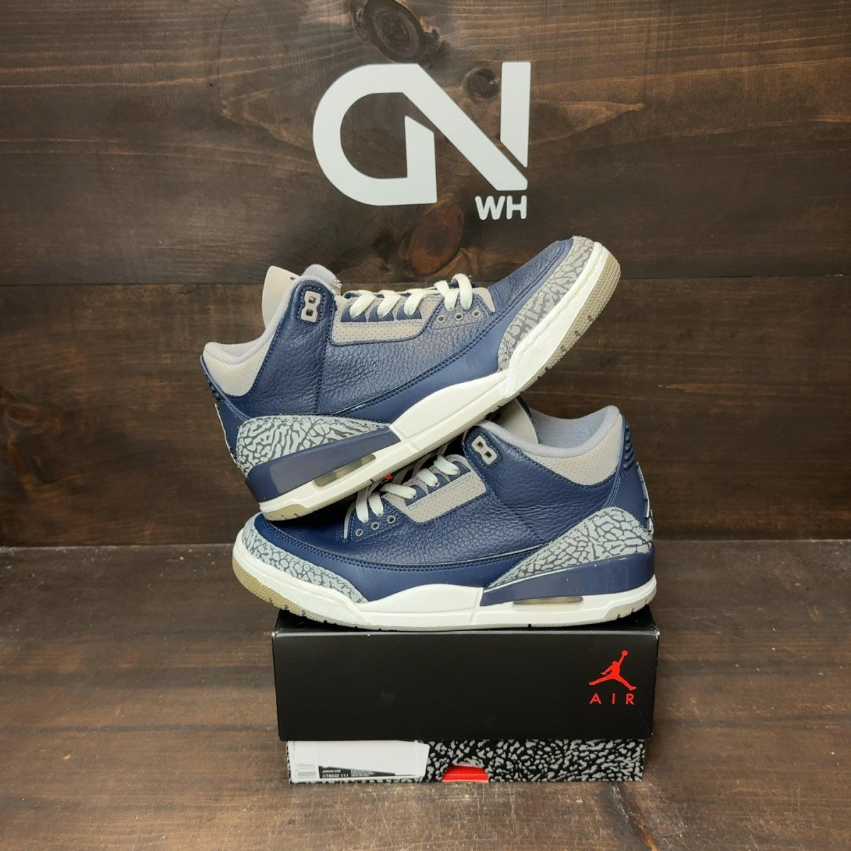 Jordan 3 Retro Georgetown (2021) Size 9 (Pre-Owned) - Image 1
