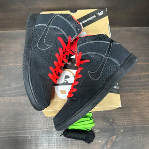 Nike SB Dunk High Black Safari Atomic Red - Image 4