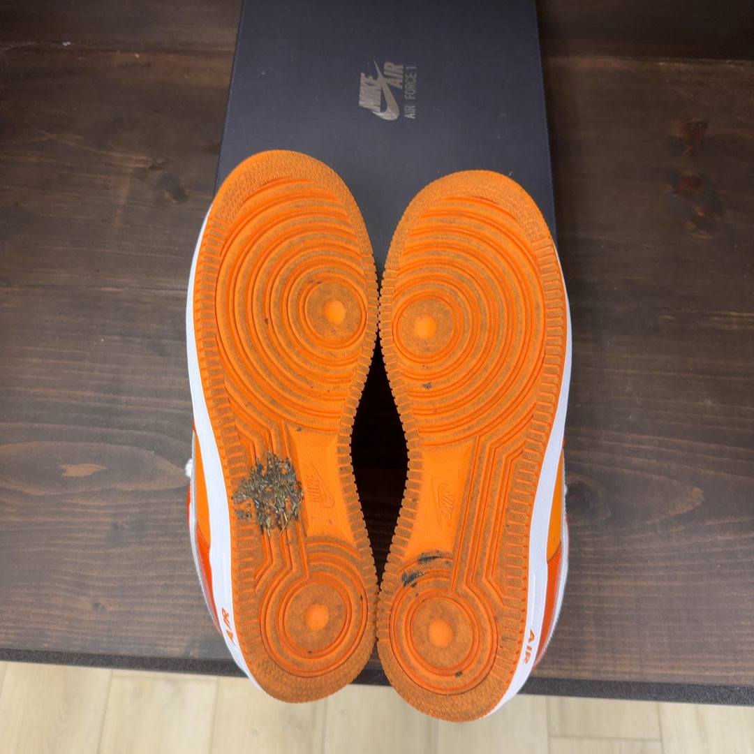 Nike Air Force 1 Low '07 Orange White Patent - Image 7