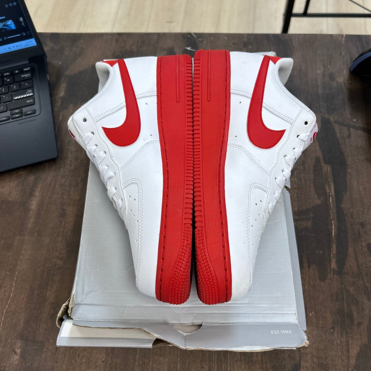 Nike Air Force 1 Low White Red Midsole - Image 3