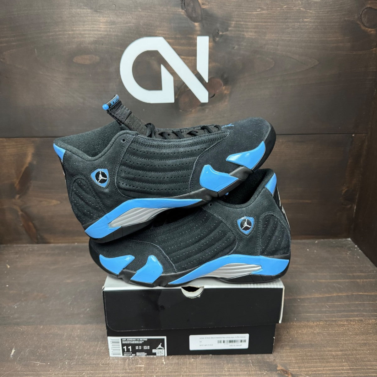 Jordan 14 Retro Black University Blue (2026) - Image 1