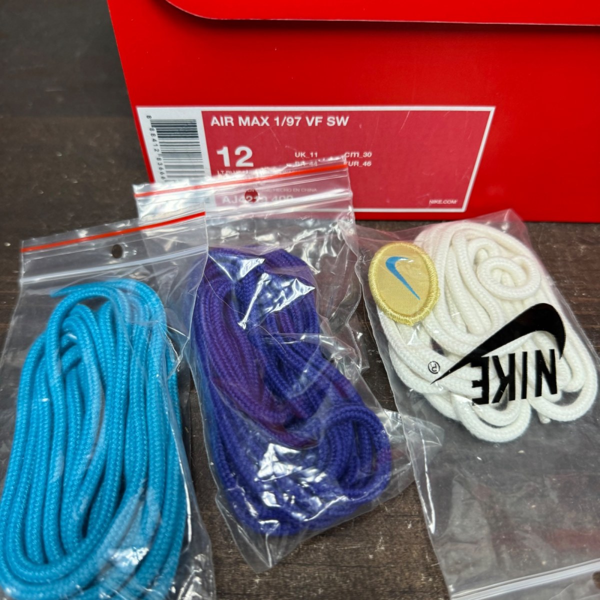 Nike Air Max 1/97 Sean Wotherspoon (Extra Lace Set Only) Size 12 (Pre-Owned) - Image 7