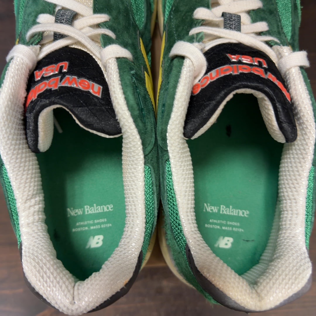 New Balance 990v3 MiUSA Varsity Green Gold Size 12 (Pre-Owned) - Image 5