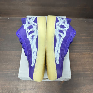 Nike Air Force 1 Low '07 QS Purple Skeleton Halloween (2021) Size 13 (Pre-Owned) - Image 4