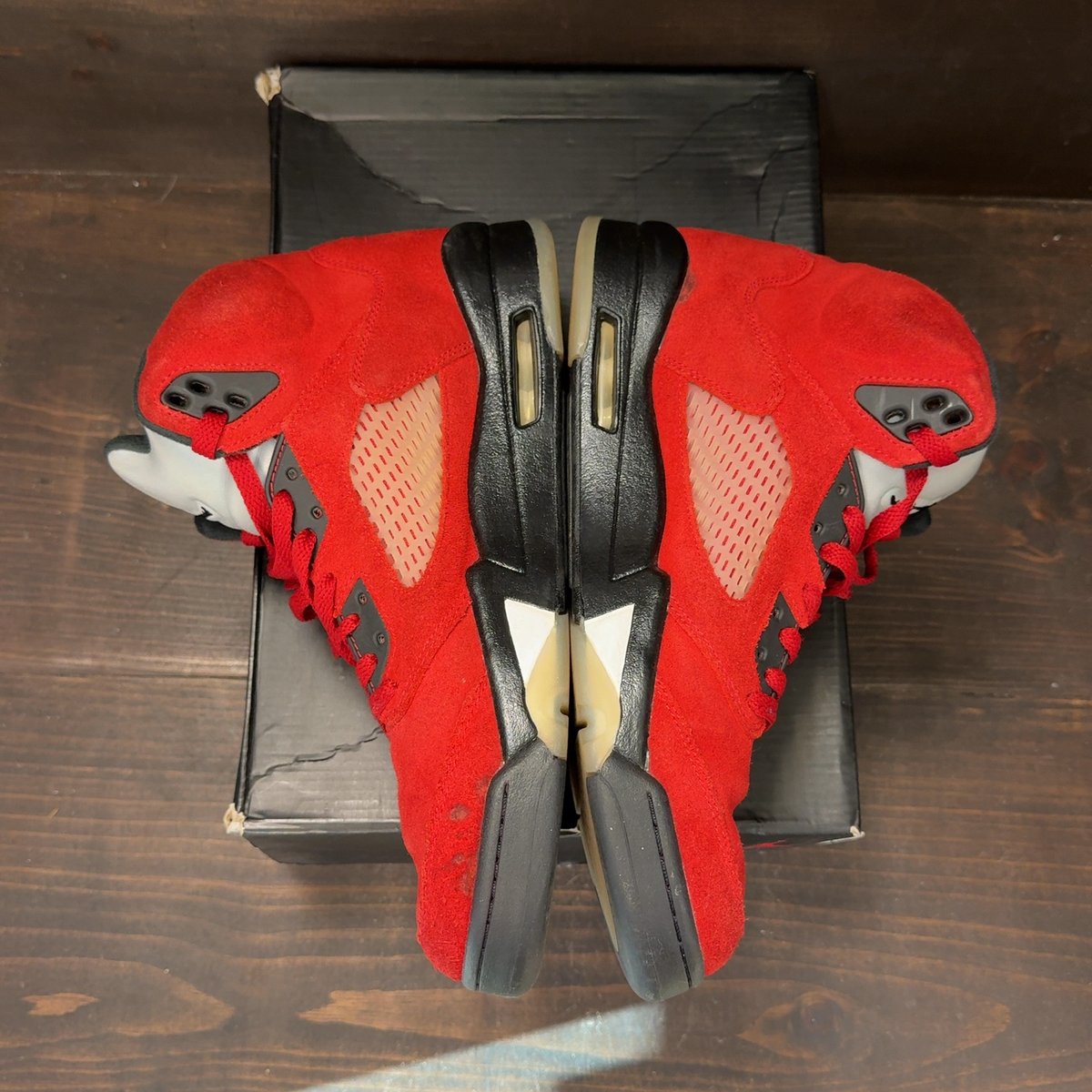 Jordan 5 Retro Raging Bull Red (2021) Size 11 (Pre-Owned) - aux