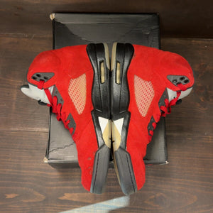 Jordan 5 Retro Raging Bull Red (2021) Size 11 (Pre-Owned) - aux