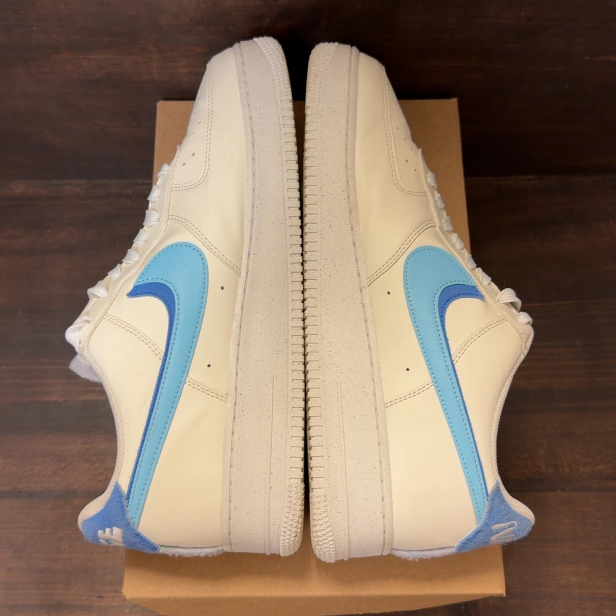 Nike Air Force 1 Low '07 LV8 82 Double Swoosh Medium Blue Size 12 (Pre-Owned) - Image 6