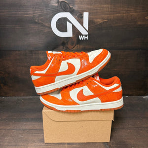 Nike Dunk Low Cracked Orange (Women's) Size 9W (Pre-Owned) - Image 1