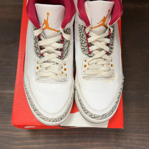 Jordan 3 Retro Cardinal Red Size 8 (Pre-Owned) - Image 3