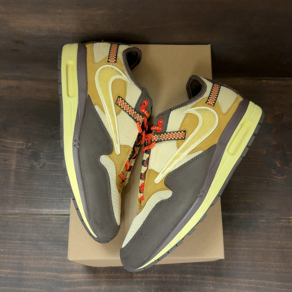 Nike Air Max 1 Travis Scott Cactus Jack Baroque Brown Size 11 (Pre-Owned) - Image 2