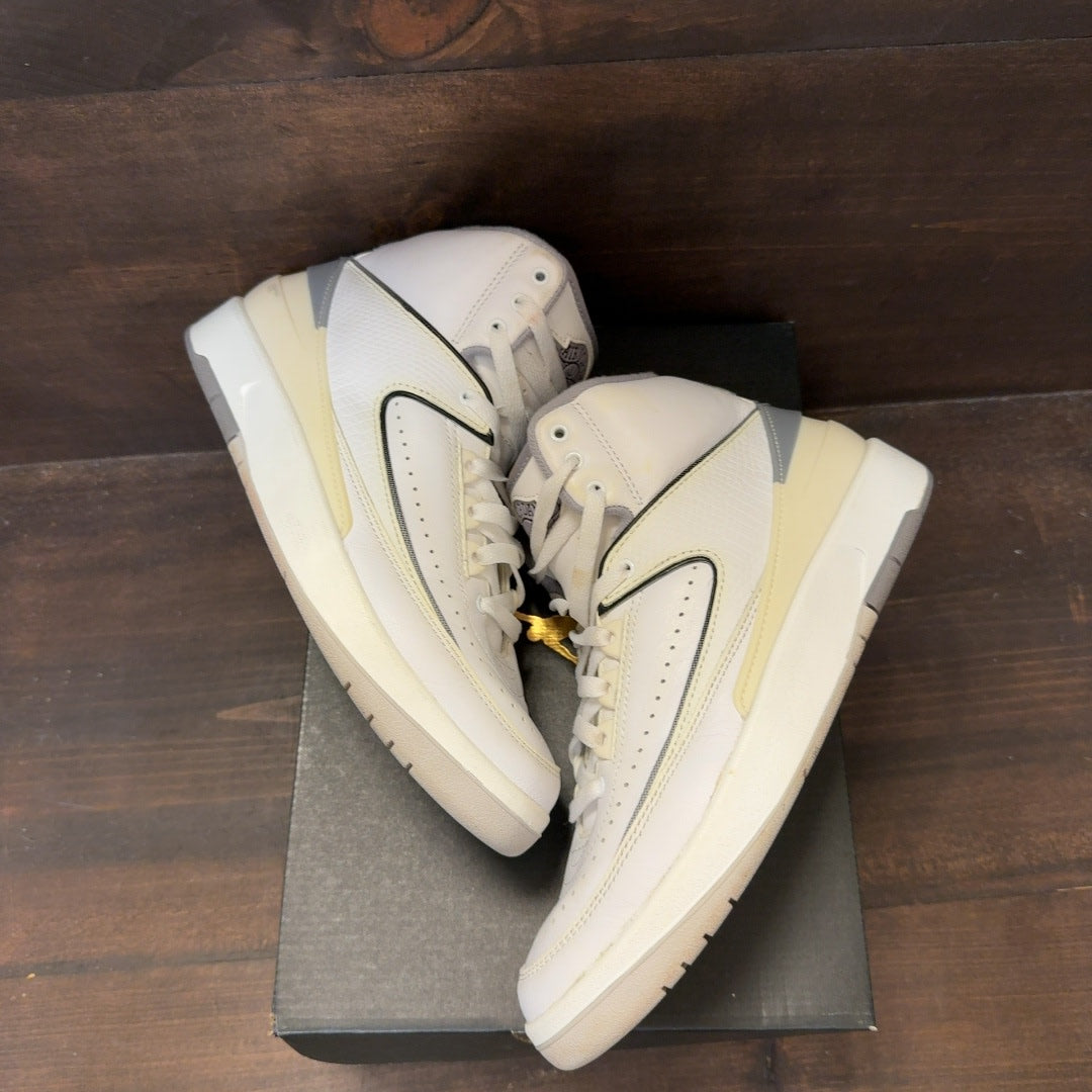 Jordan 2 Retro Cement Grey (GS) - Image 2