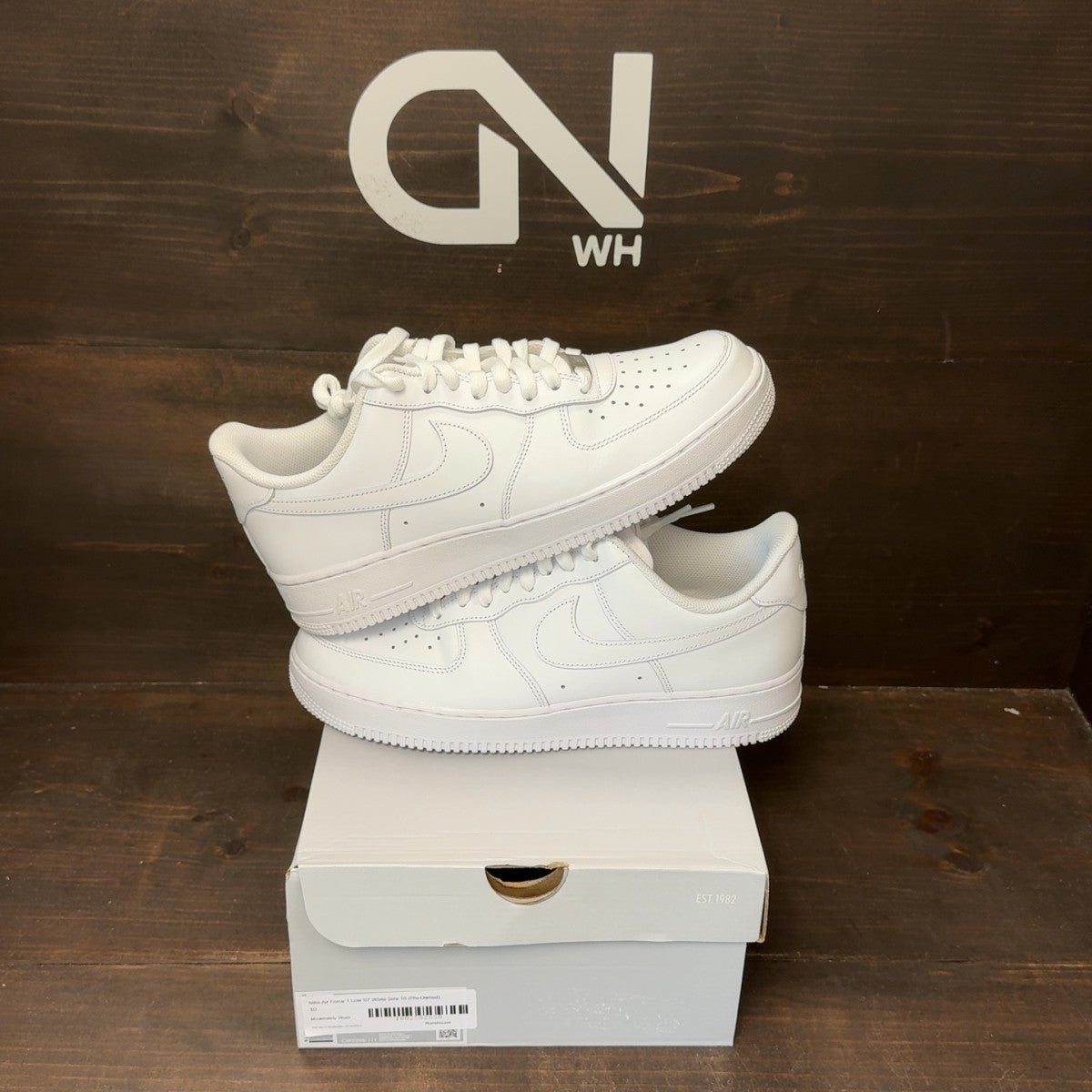 Nike Air Force 1 Low '07 White Size 10 (Pre-Owned) - Image 1