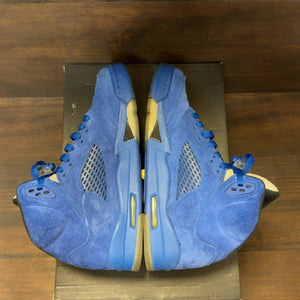 Jordan 5 Retro Blue Suede (GS) - Image 5