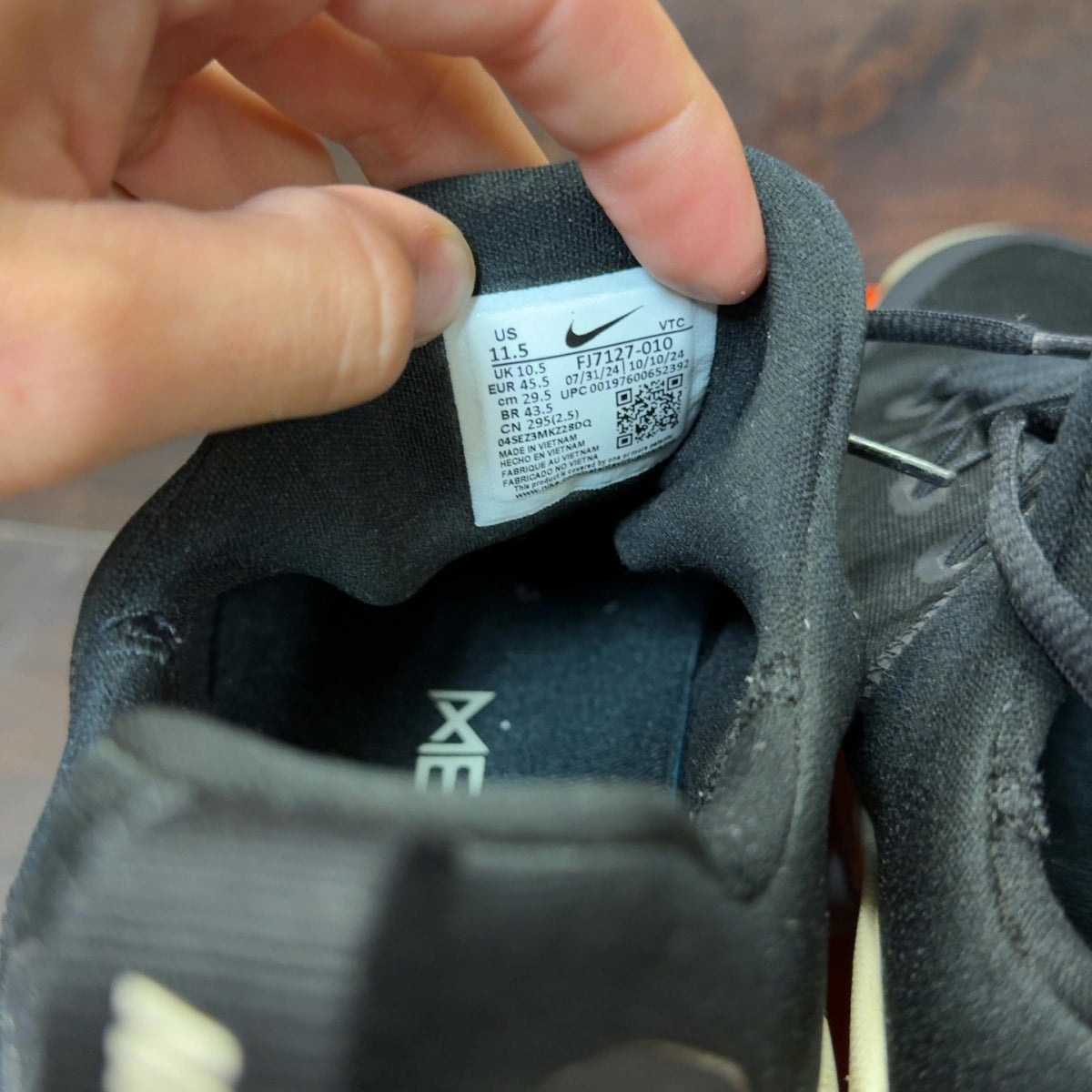 Nike Free Metcon 6 Black Gum Light Brown Size 11.5 (Pre-Owned) - Image 7