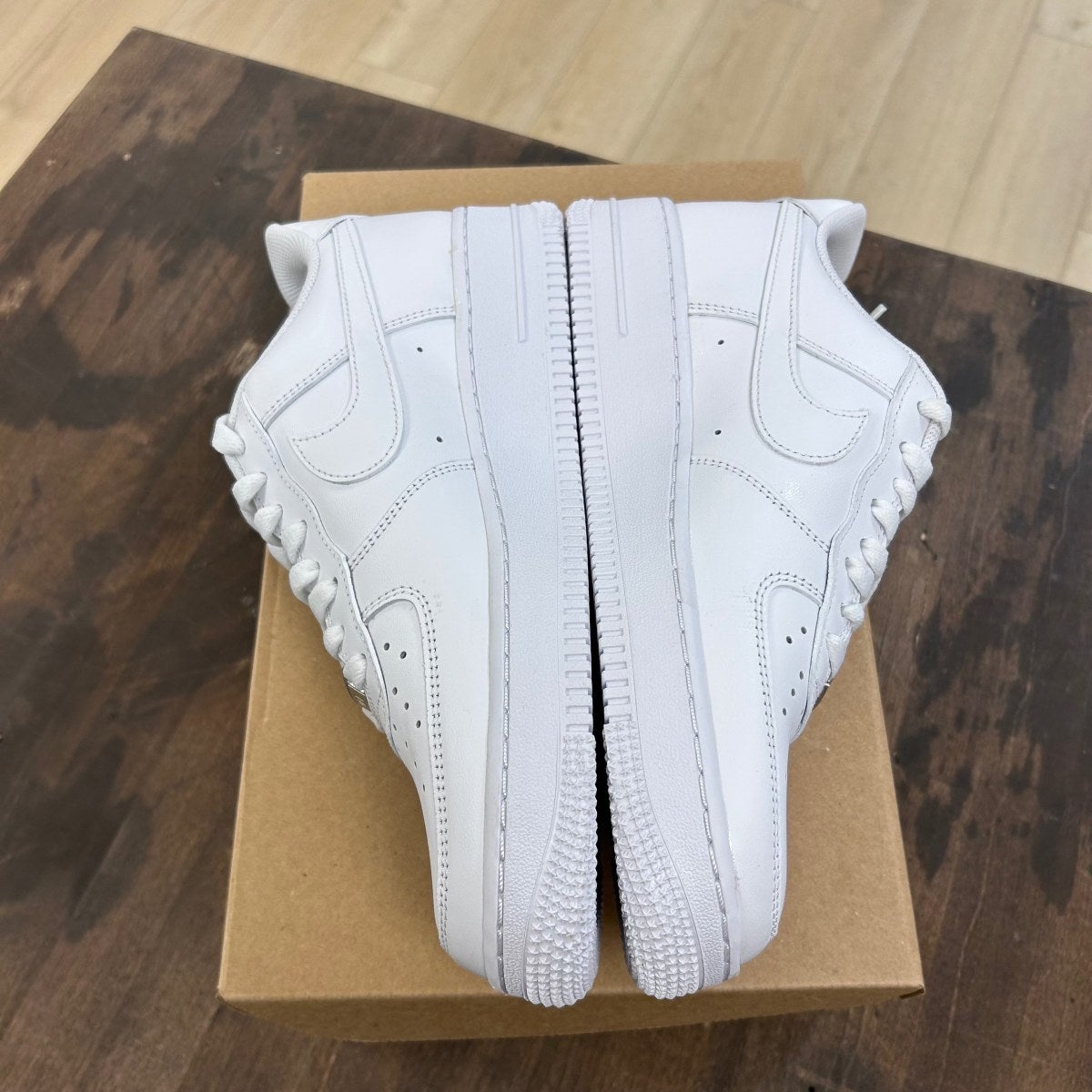 Nike Air Force 1 Low '07 White (Women's) Size 10W (Pre-Owned) - Image 3