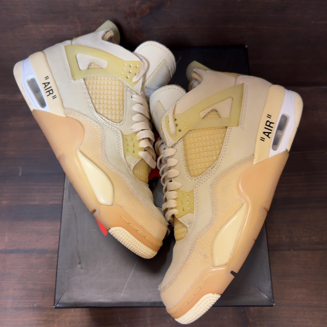 Jordan 4 Retro Off-White Sail (Women's) - Image 2