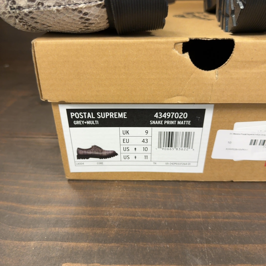 Dr. Martens Postal Supreme 4-Eye Shoe Supreme Snakeskin - Image 8
