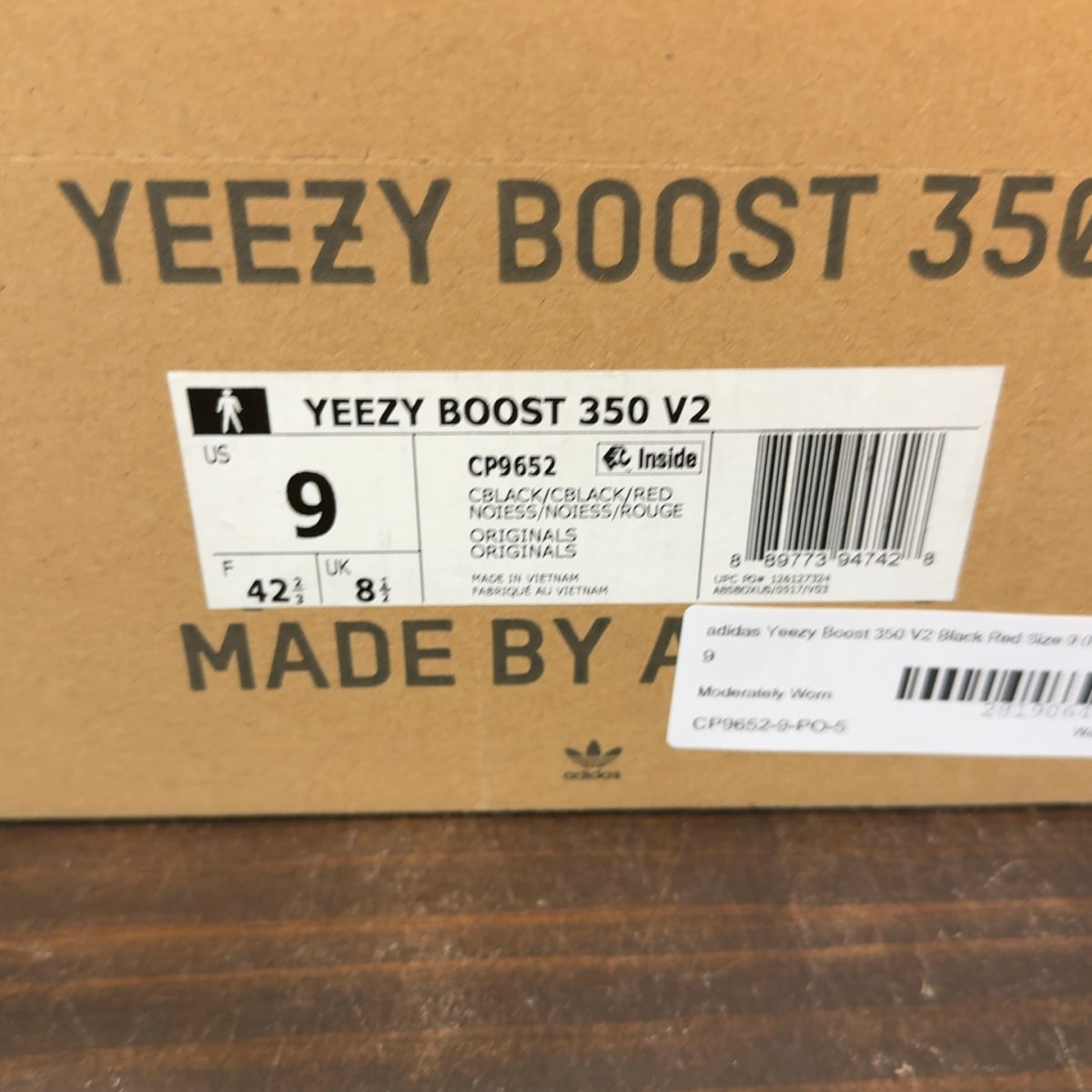 adidas Yeezy Boost 350 V2 Black Red - Image 8
