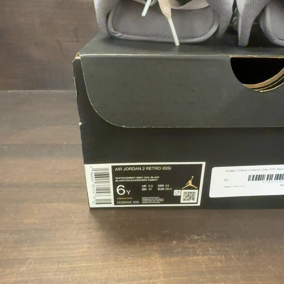 Jordan 2 Retro Cement Grey (GS) - Image 8