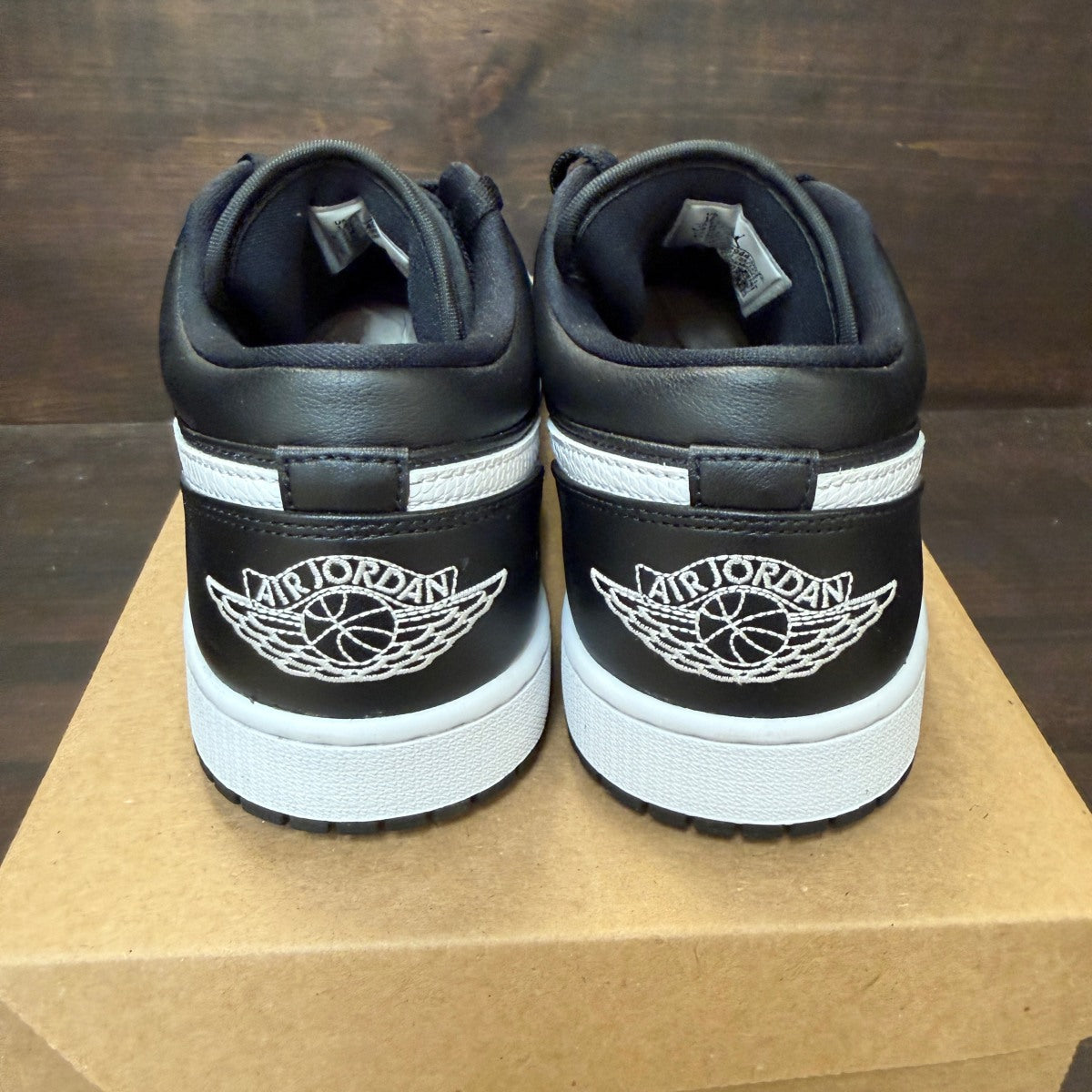 Jordan 1 Low Black White (2022) (Women's) Size 12W (Pre-Owned) - Image 4