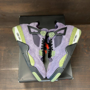 Jordan 4 Retro Canyon Purple (Women's) Size 9W (Pre-Owned) - back