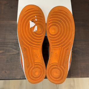 Nike Air Force 1 Low '07 Orange White Patent Size 8 (Pre-Owned) - aux