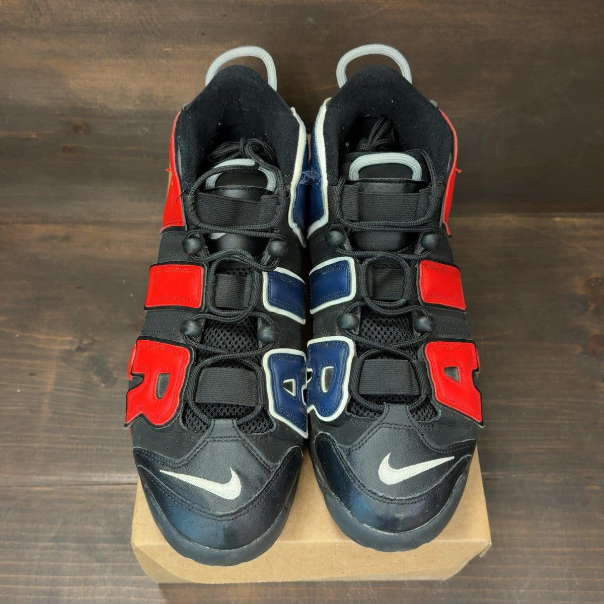 Nike Air More Uptempo 96 Alternates Split Black Varsity Red Size 12 (Pre-Owned) - Image 3