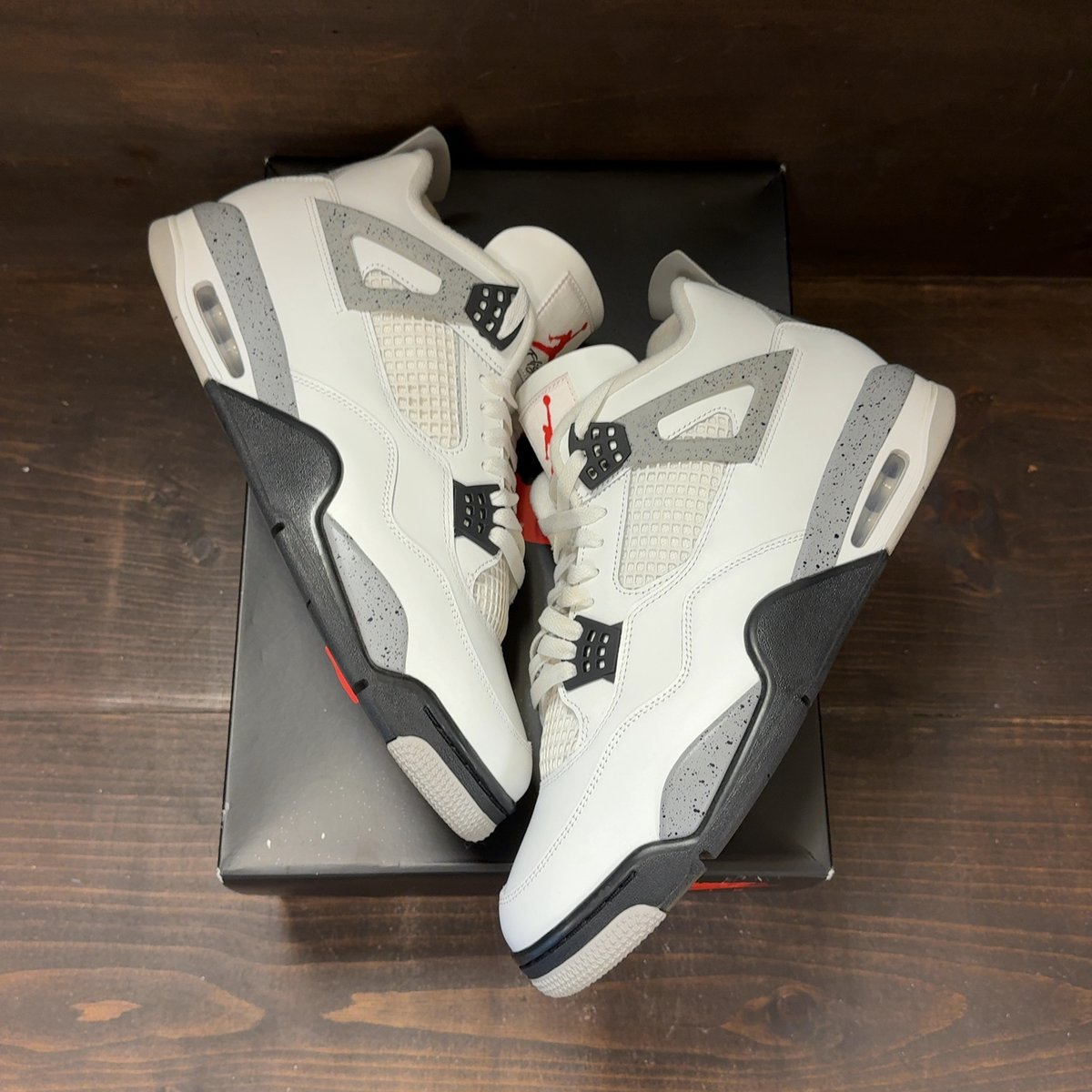 Jordan 4 Retro White Cement (2025) Size 13 (Pre-Owned) - back