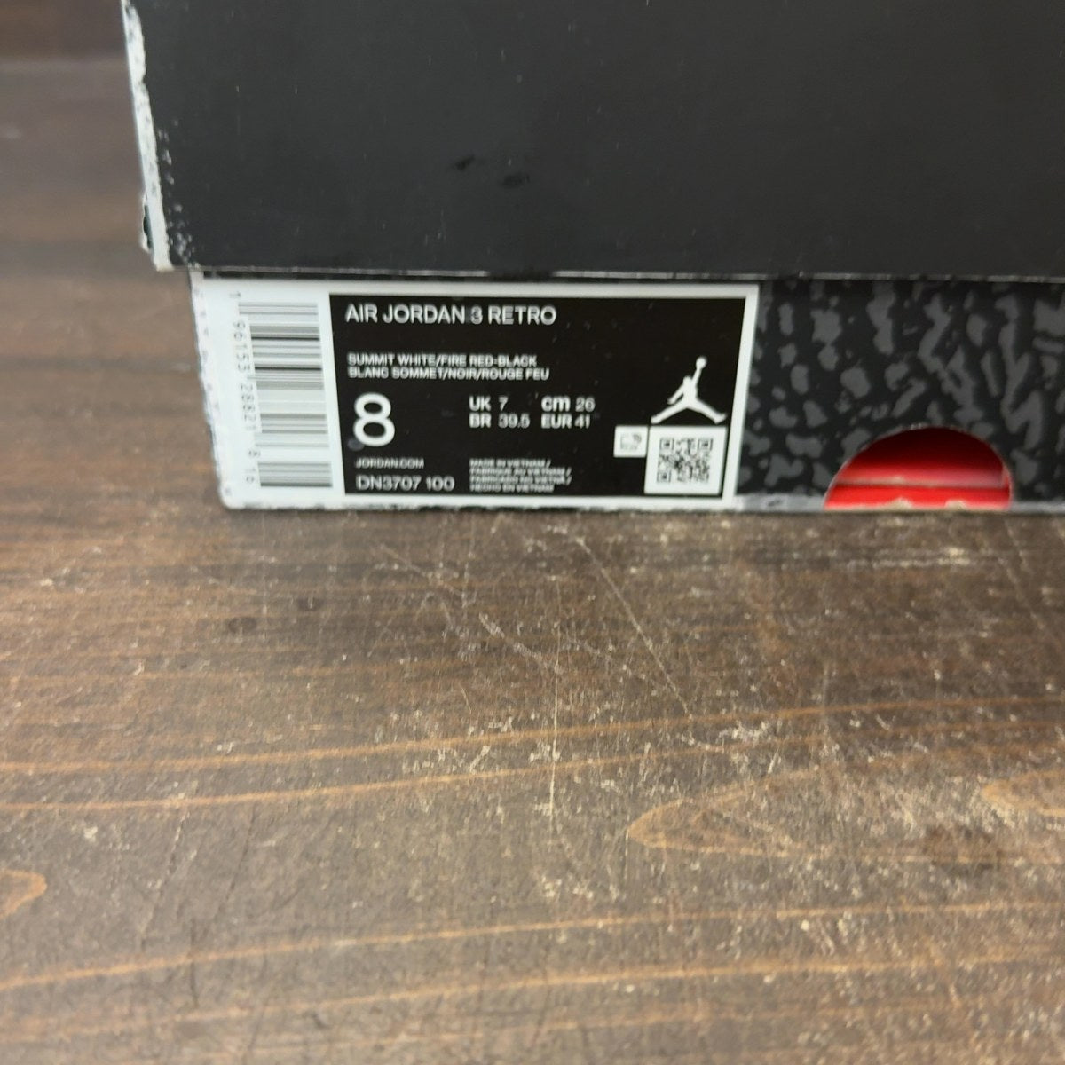 Jordan 3 Retro White Cement Reimagined Size 8 (Pre-Owned)