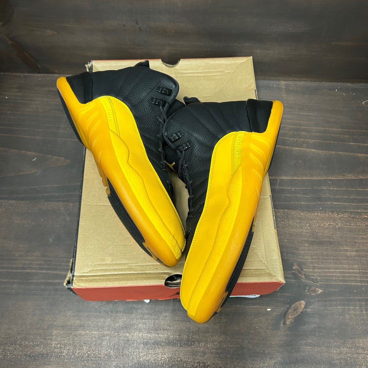 Jordan 12 Retro Black University Gold - Image 2