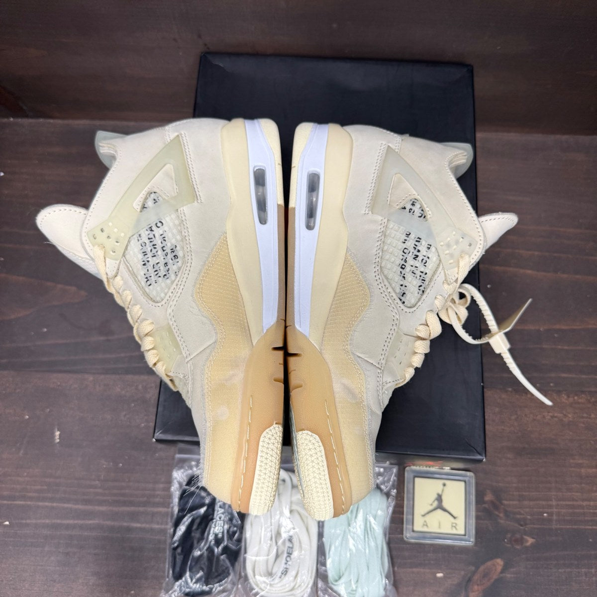 Jordan 4 Retro Off-White Sail (Women's) - Image 3