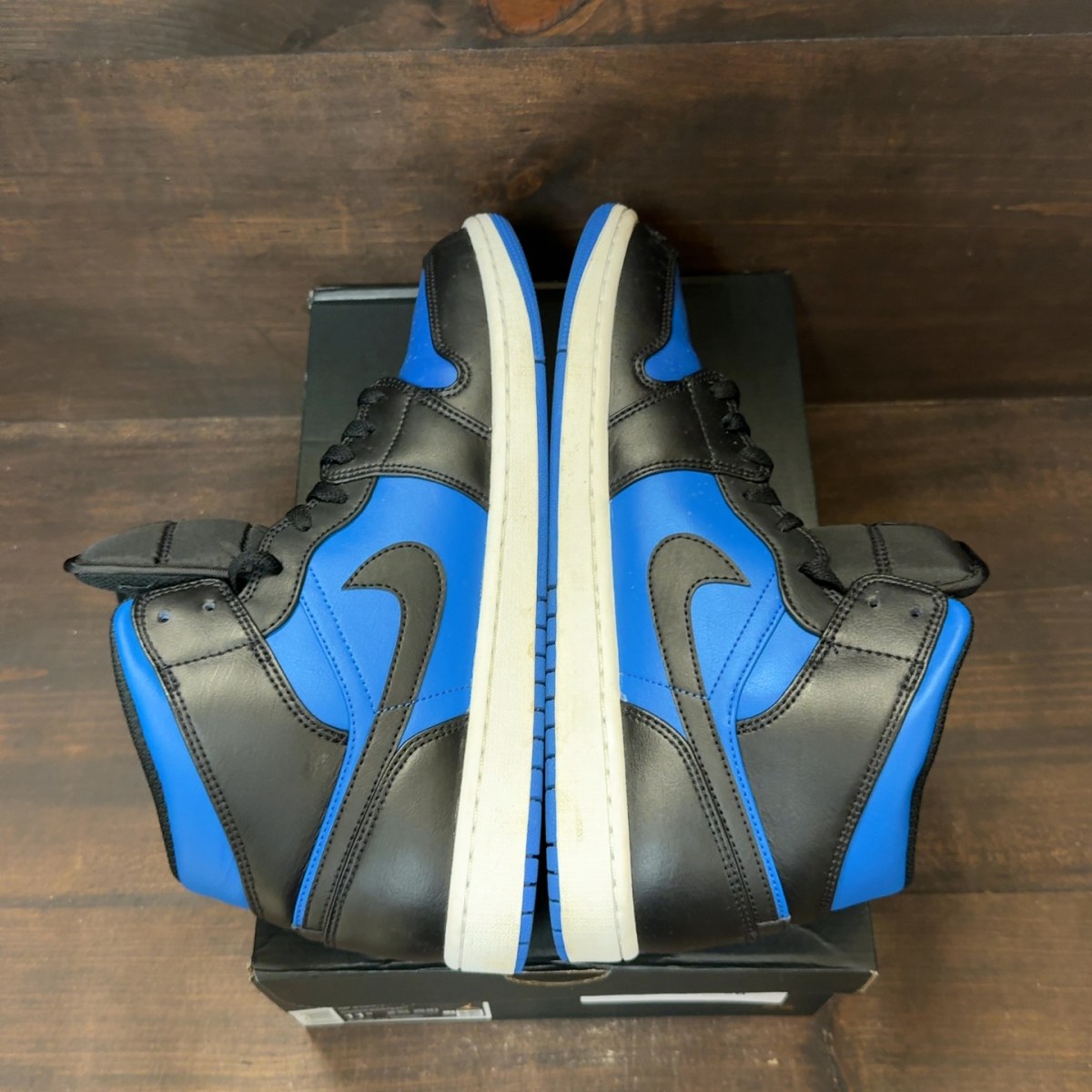 Jordan 1 Mid Black Royal Blue - Image 6