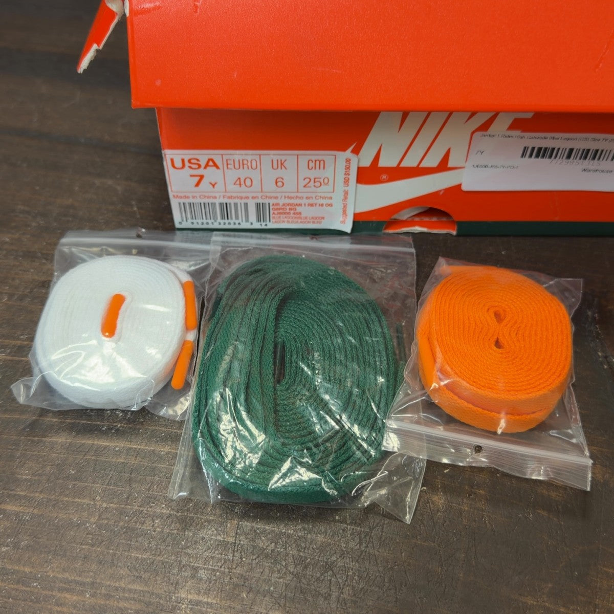 Jordan 1 Retro High Gatorade Blue Lagoon (GS) - Image 7