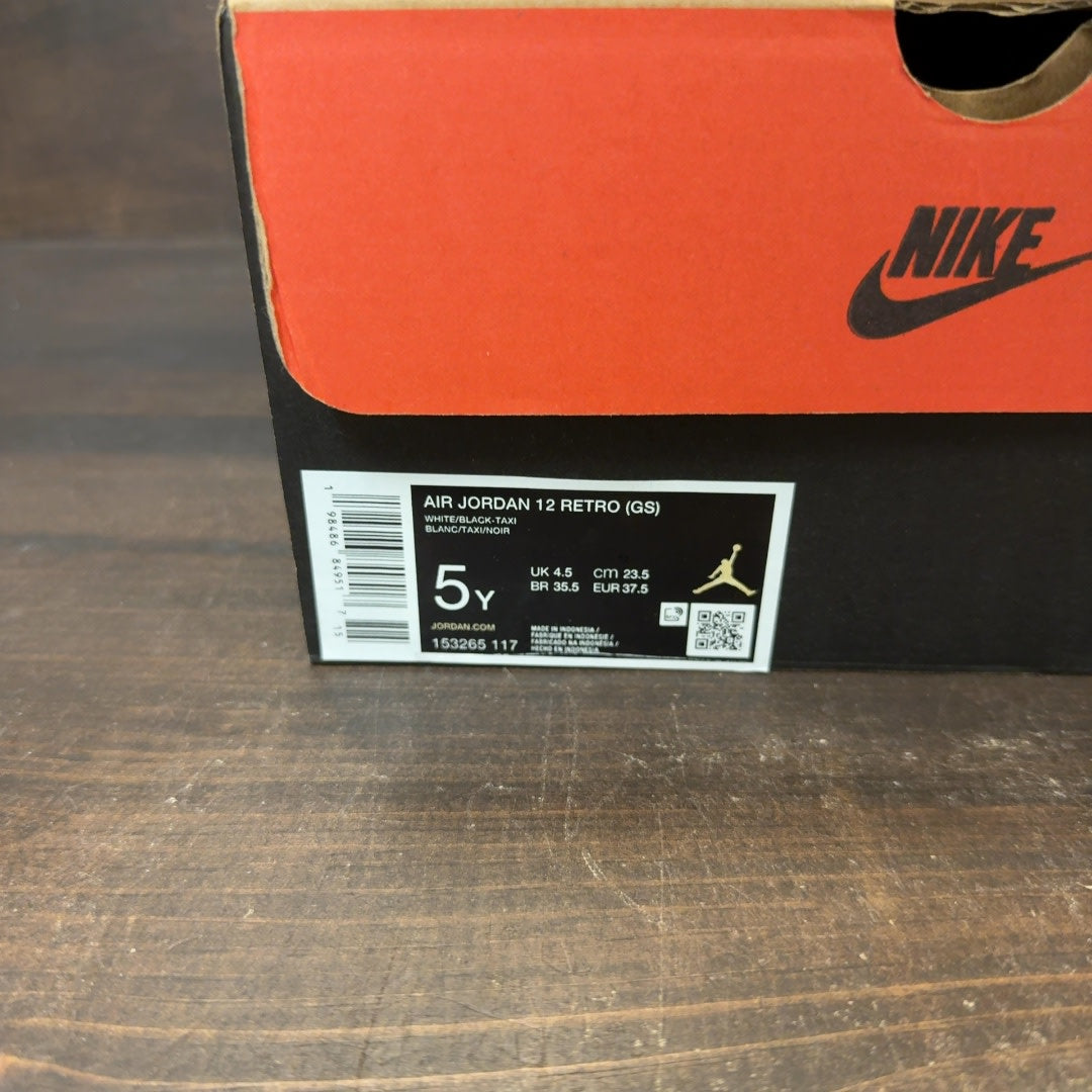 Jordan 12 Retro Taxi (2025) (GS) Size 5Y (Pre-Owned)
