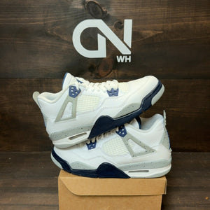 Jordan 4 Retro Midnight Navy (GS) Size 7Y (Pre-Owned) - Image 1