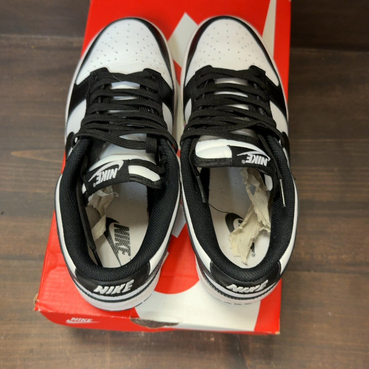 Nike Dunk Low Retro White Black Panda (Women's) Size 8W (Pre-Owned)