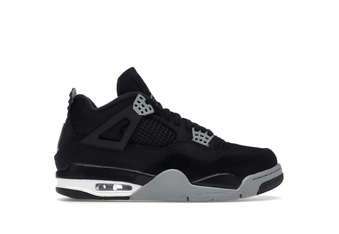 Black Canvas Jordan 4 SE