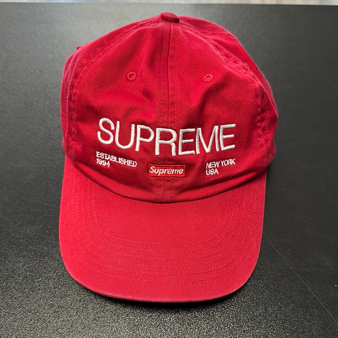Supreme Established 1994 Hat Red (USED)