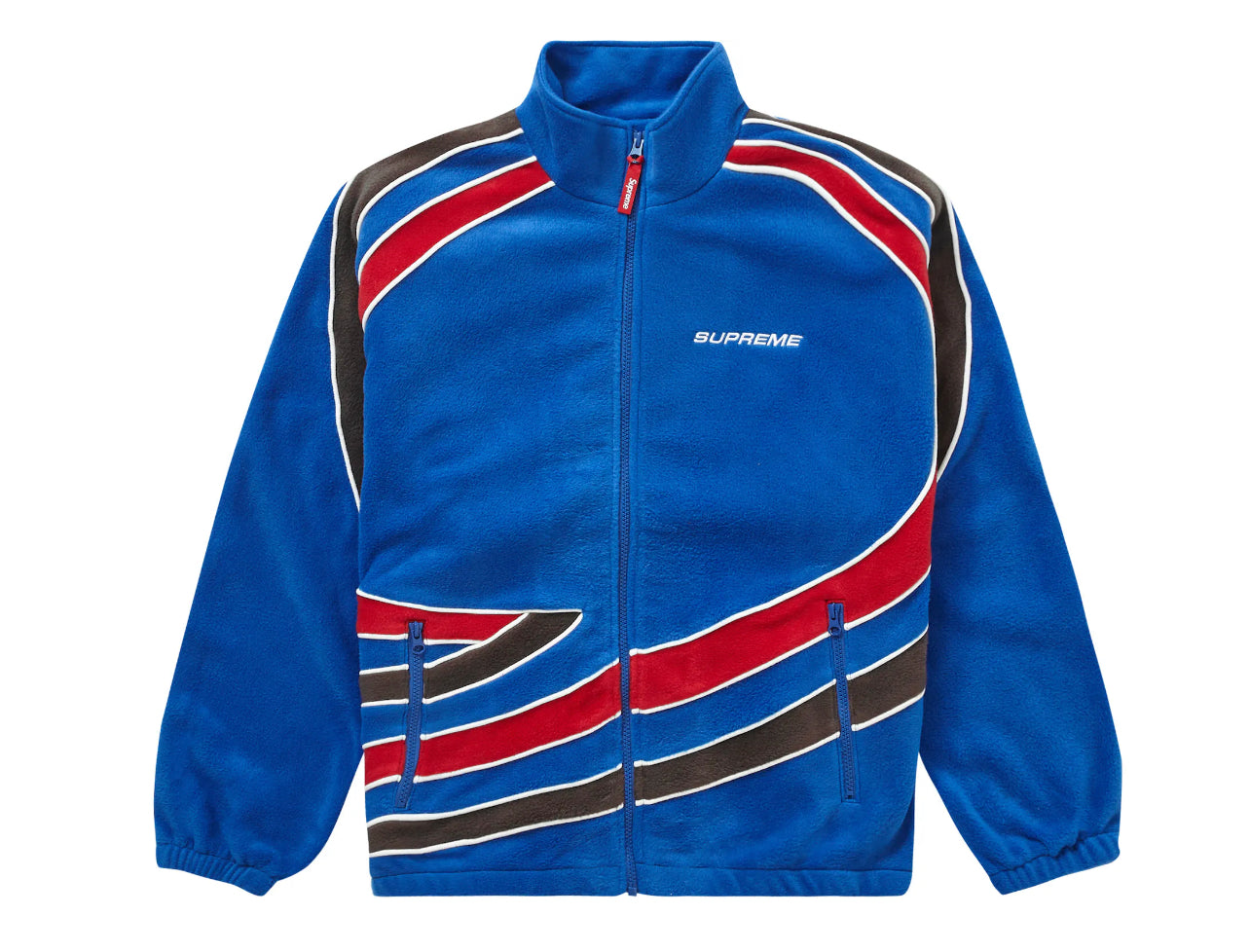 Supreme Racing Fleece Jacket Blue